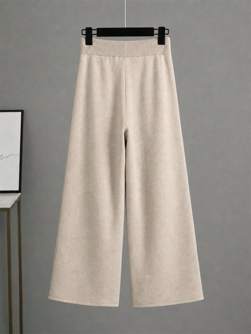 Apricot Casual Women's Crew Neck Long Sleeve sweater Top And Pants set - Picture 2 of 5